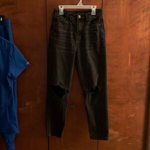 American Eagle  Black Mom Jeans